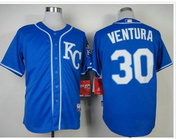 Kansas City Royals #30 Yordano Ventura Light Blue Cool Base Baseball Jersey