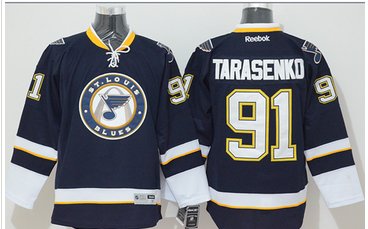 St.Louis Blues #91 Vladimir Tarasenko Dark Blue Third Stitched NHL Jersey