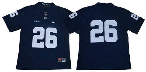 Nittany Lions #26 Saquon Barkley Navy Blue Limited Stitched College Jersey