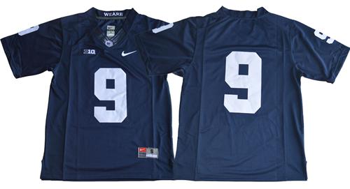 Nittany Lions #9 Navy Blue Limited Stitched NCAA Jersey