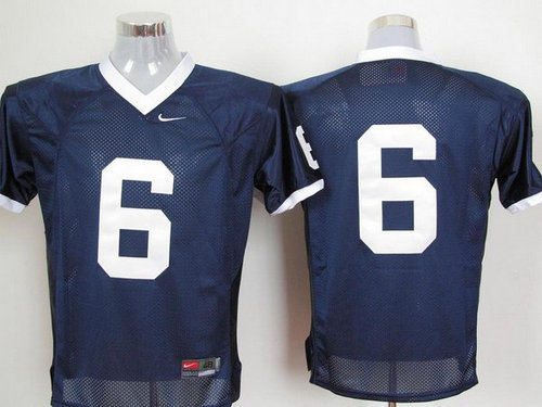 Nittany Lions #6 Navy Blue Embroidered NCAA Jerseys