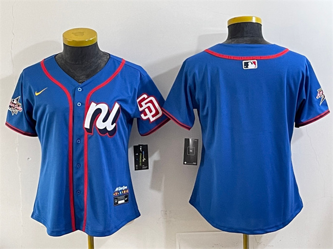 Youth National League San Diego Padres Blank Blue 2025 All-Star Edition Limited Stitched Baseball Jersey