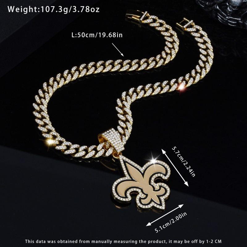 Saints Pendant and Necklace Gold