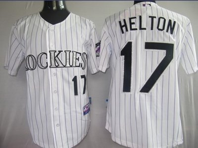 Colorado Rockies 17 Helton White Jerseys