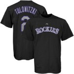colorado rockies 2 troy TULOWITZKI black jersey