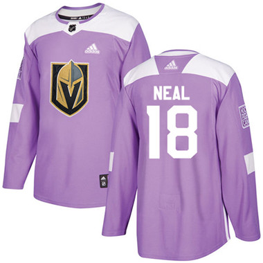 Adidas Golden Knights #18 James Neal Purple Authentic Fights Cancer Stitched NHL Jersey