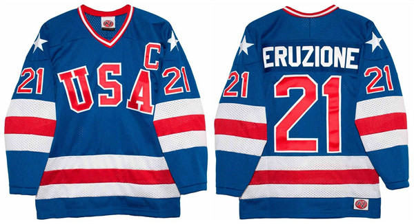 NHL Movie Edtion #ERUZIONE 21 Blue Jersey