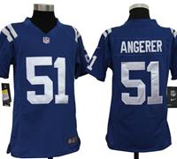 Youth Nike NFL Indianapolis Colts 51 Pat Angerer Blue Jerseys