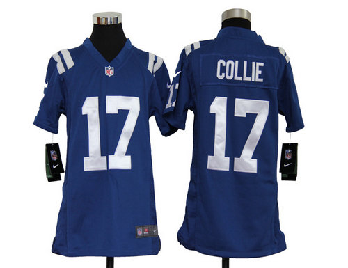 Youth Nike Indianapolis Colts 17 Austin Collie Blue Jerseys
