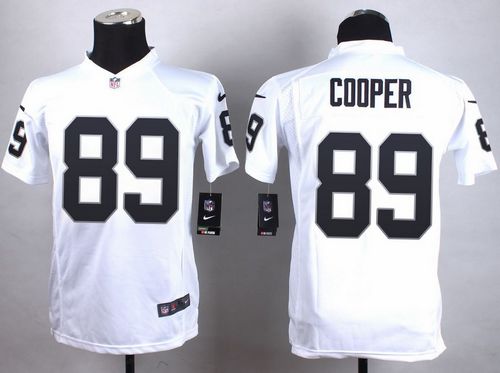 Nike Raiders #89 Amari Cooper White Youth Stitched NFL Elite Jersey