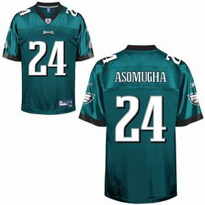 Youth Philadelphia Eagles 24 Nnamdi Asomugha green jersey