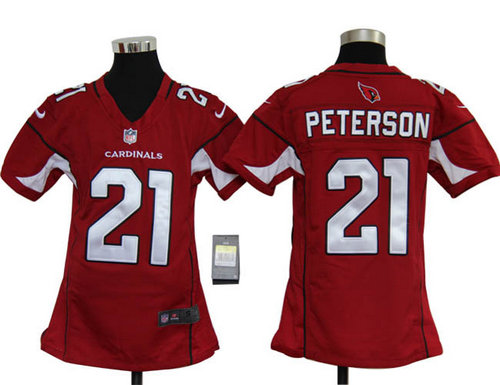 Youth Nike NFL Arizona Cardinals 21 Patrick Peterson Red Jerseys