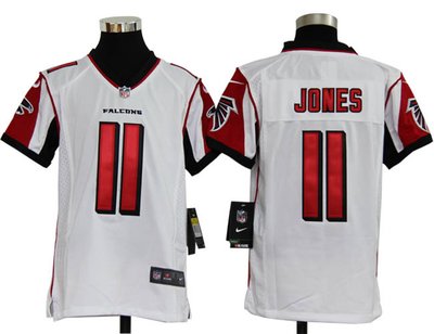 Youth Nike NFL Atlanta Falcons 11 Julio Jones white jerseys