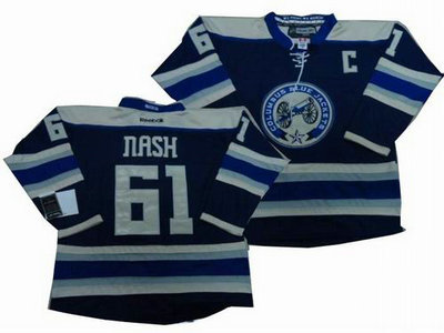 Columbus Blue Jackets 61 Rick Nash jerseys blue