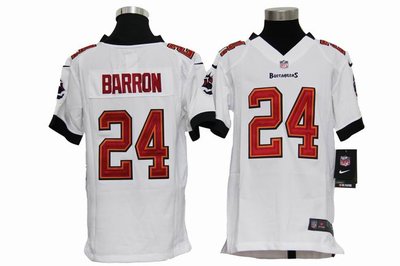 Youth Nike NFL Tampa Bay Buccanee 24 Mark Barron White Jerseys