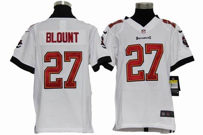 Youth Nike NFL Tampa Bay Buccanee 27 LeGarrette Blount White Jerseys