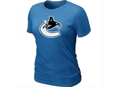 Women NHL Vancouver Canucks Big & Tall Logo L.blue T-Shirt