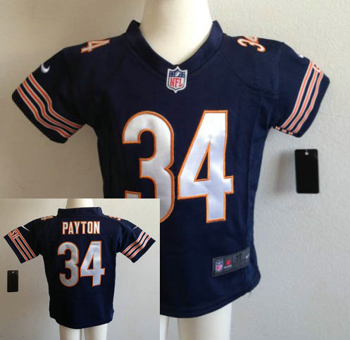 Kids Walter Payton Chicago Bears #34 Blue Nike Game Jersey