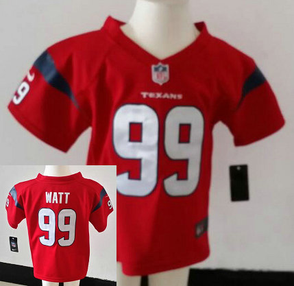 Kids J.J. Watt Houston Texans #99 Red Nike Game Jersey