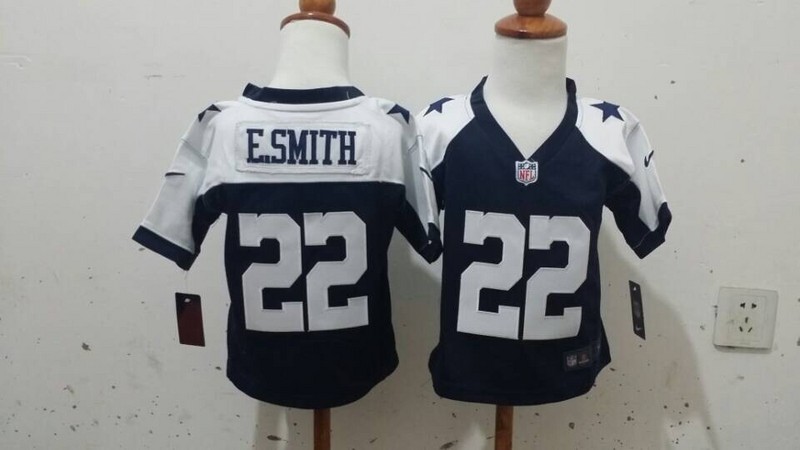 2-6 Years Old Kids Emmitt Smith Dallas Cowboys #22 Blue Stitched Nike Jersey