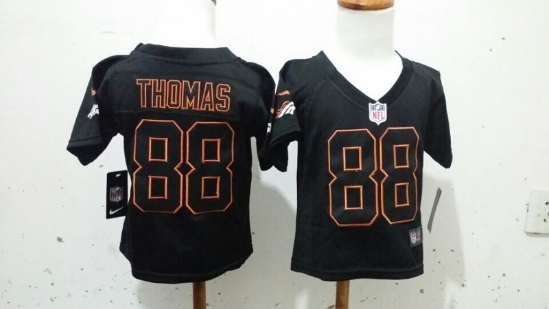 2-6 Years Old Kids Demaryius Thomas Denver Broncos #88 Black Jersey