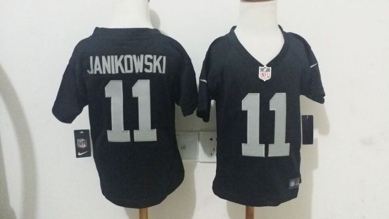 2-6 Kids Sebastian Janikowski Oakland Raiders #11 Nike Black Jersey