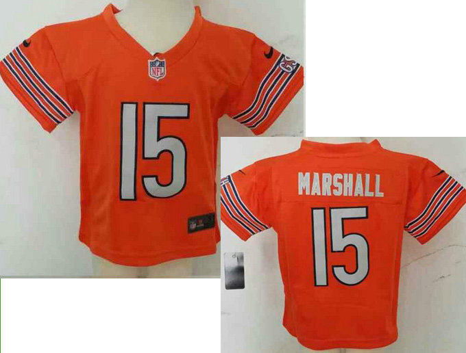 Kids Brandon Marshall Chicago Bears #15 Orange Nike Jersey