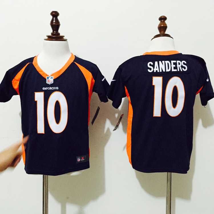 2-6 Kids Emmanuel Sanders Denver Broncos #10 Blue Jersey