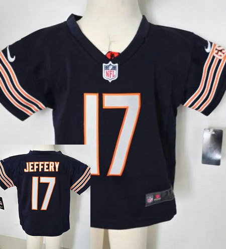 Kids Alshon Jeffery Chicago Bears #17 Blue Nike Jersey