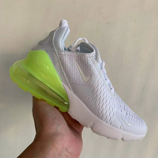 Men's Hot Sale Running Weapon Air Max 270 White Green Shoes 0107