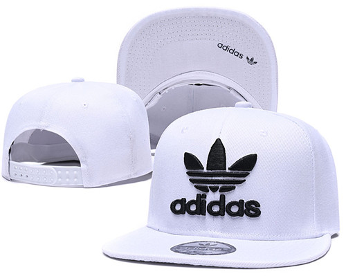 Adidas Snapback Hat White-- -SG