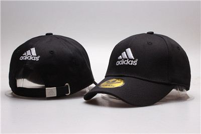 Adidas Fresh Logo Black Adjustable Peaked Hat