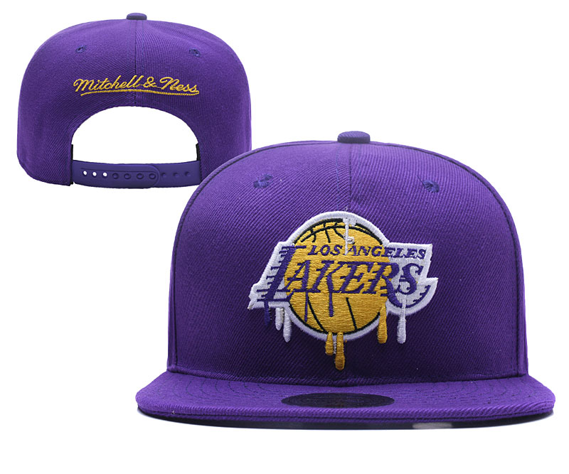 Lakers Snapback Hat Purple