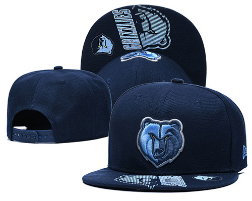 Grizzlies Team Logo Navy Adjustable Hat GS