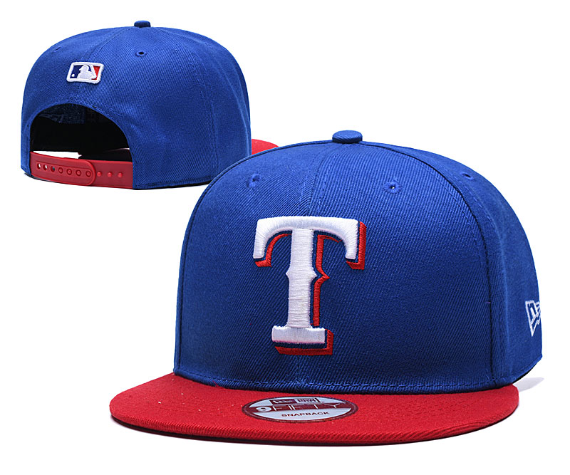 MLB Texas Rangers USA Flag Logo Navy Adjustable Hat