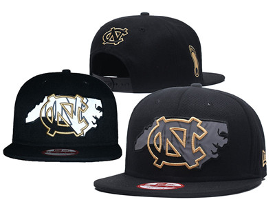 North Carolina Tar Heels Team Logo Black Adjustable Hat G6