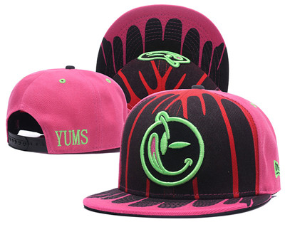 Yums Smiley Face Pink Snapback Hat