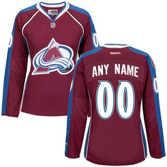 Women's Colorado Avalanche Maroon Premier Home Custom Jersey