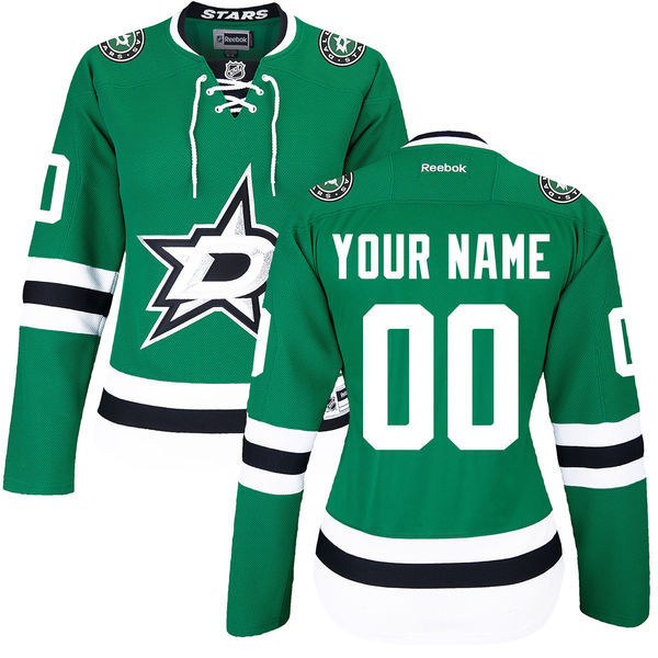 Dallas Stars Green Premier Women's Home Custom Jersey