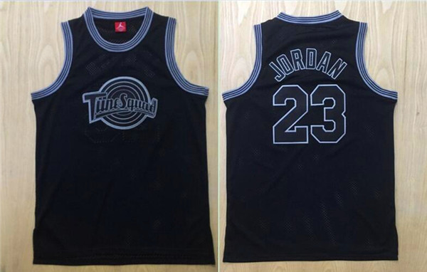 Air SLAM DUNK Movie edition jerseys #23 Jordan Black ash Mesh