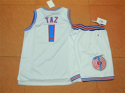 Air SLAM DUNK Movie edition jerseys #1 TAZ Mesh suit jerseys