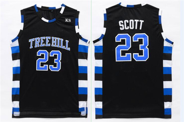 One Tree Hill movie edition jerseys #23 SCOTT black jerseys