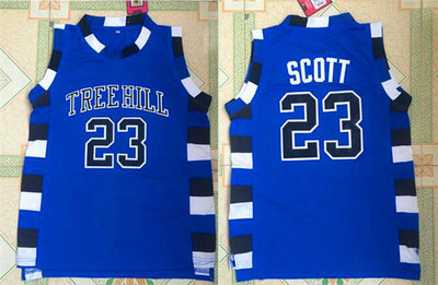 One Tree Hill movie edition jerseys #23 SCOTT blue jerseys
