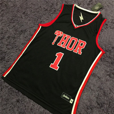 The Avengers movie edition jerseys Black #1 Thor jerseys