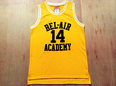 Movie Edition Jersey #14 Will Smith YELLOW mesh jerseys