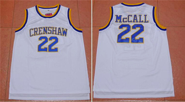 Movie Edition Jersey #22 Crenshaw White jerseys
