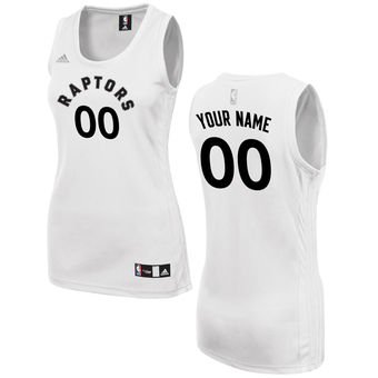 Women's Toronto Raptors adidas White Custom Fashion Jersey
