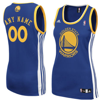adidas NBA Golden State Warriors Women's Custom Replica Basketball Jersey - Royal Blue