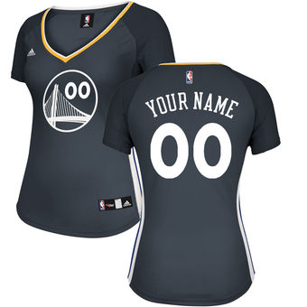 Women's Golden State Warriors adidas Gray Custom Alternate Replica Jersey