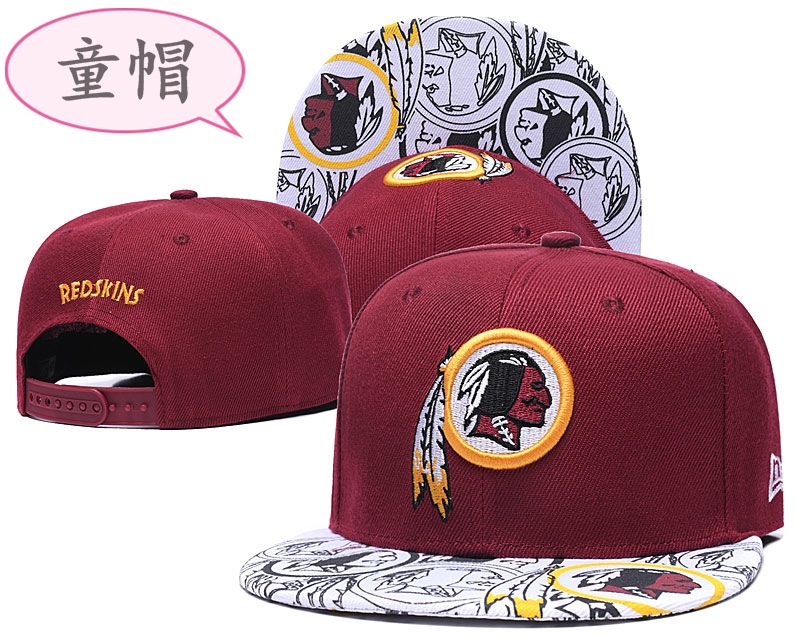 Youth Redskins Team Logo Red Adjustable Hat GS